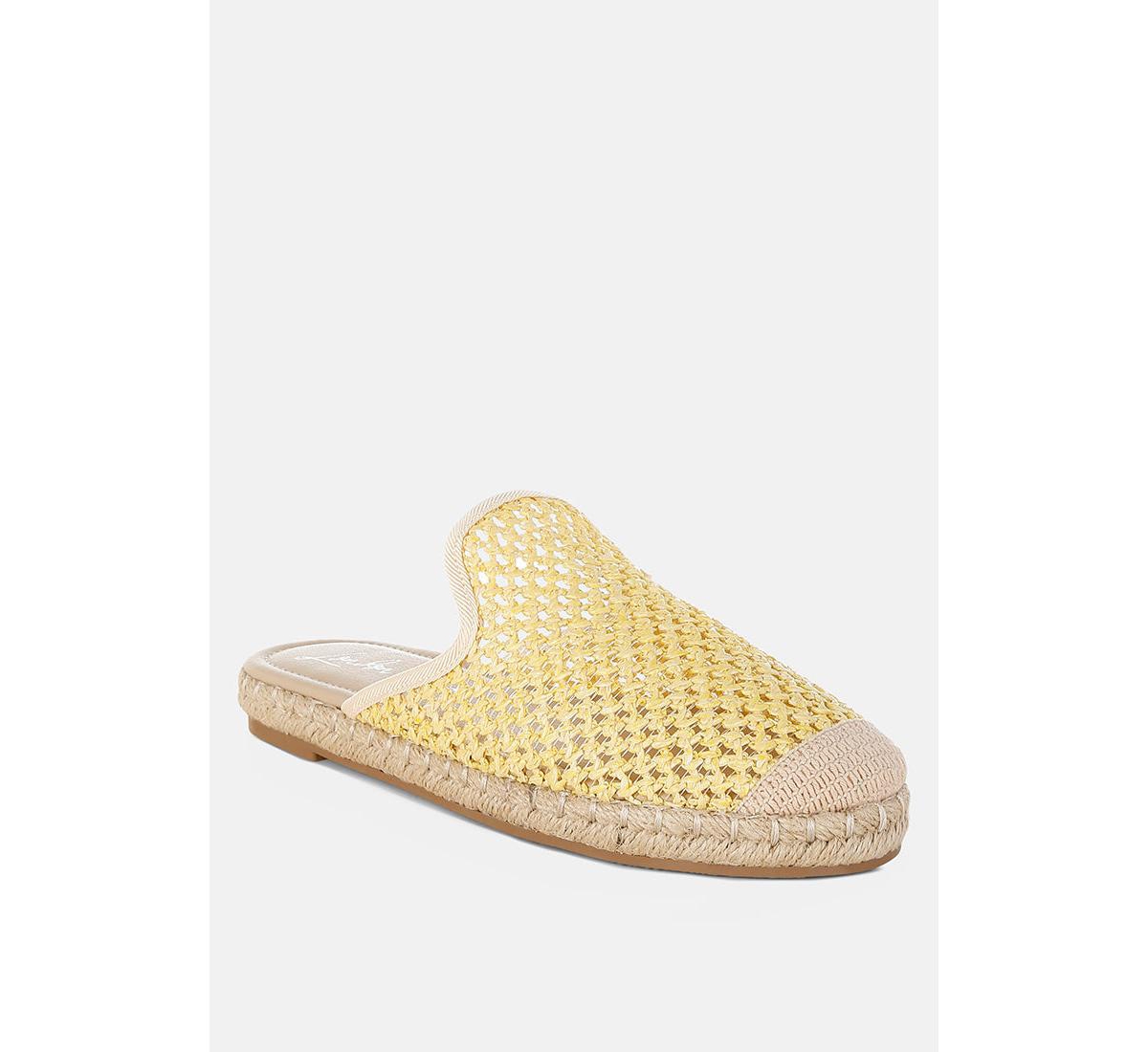 Nongai Raffia Espadrilles Mules - Beige