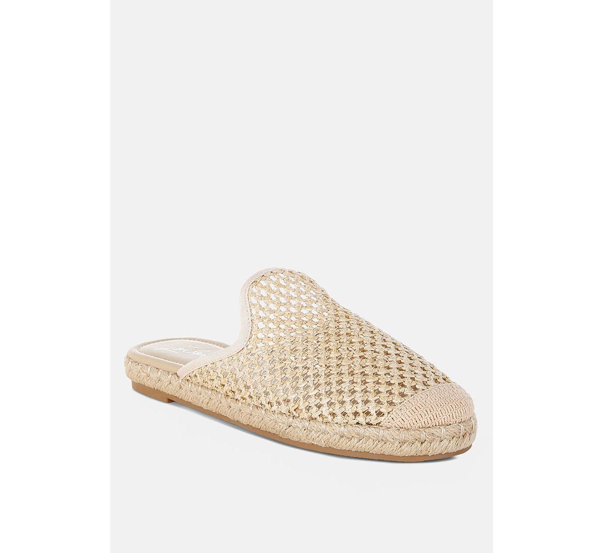 Nongai Raffia Espadrilles Mules - Beige
