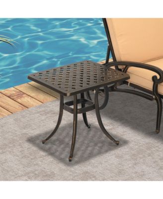 Outdoor Cast Aluminum Square Dining Table