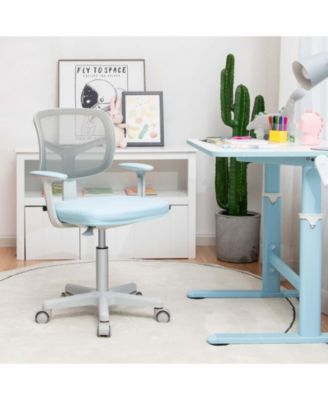 Adjustable Desk Chair with Auto Brake Casters for Kids