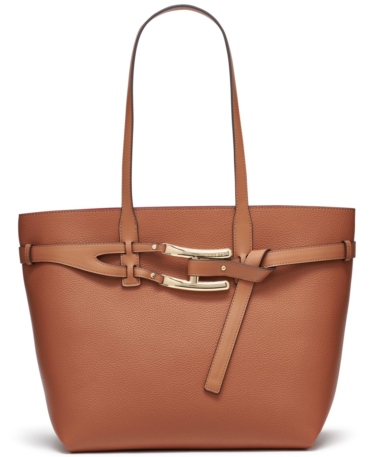 Shop Halston Tasha Mini Tote Bag In Oak