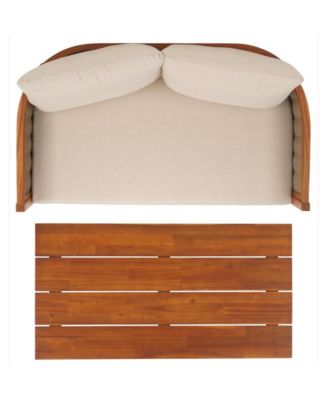 Amanda Outdoor Bench And Table Set