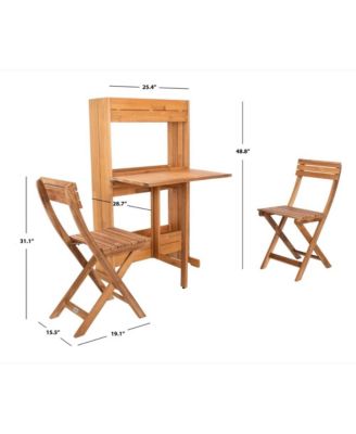 Barley Flower Shelf Outdoor Bistro Set