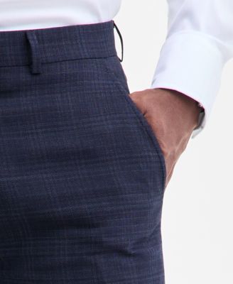 Men's Slim-Fit Wool-Blend Suit Pants