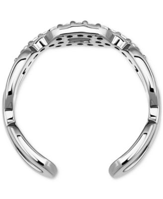 Cubic Zirconia Link Adjustable Toe Ring in Sterling Silver (also in 18k Gold-Plated Sterling Silver), Exclusively at Macy's