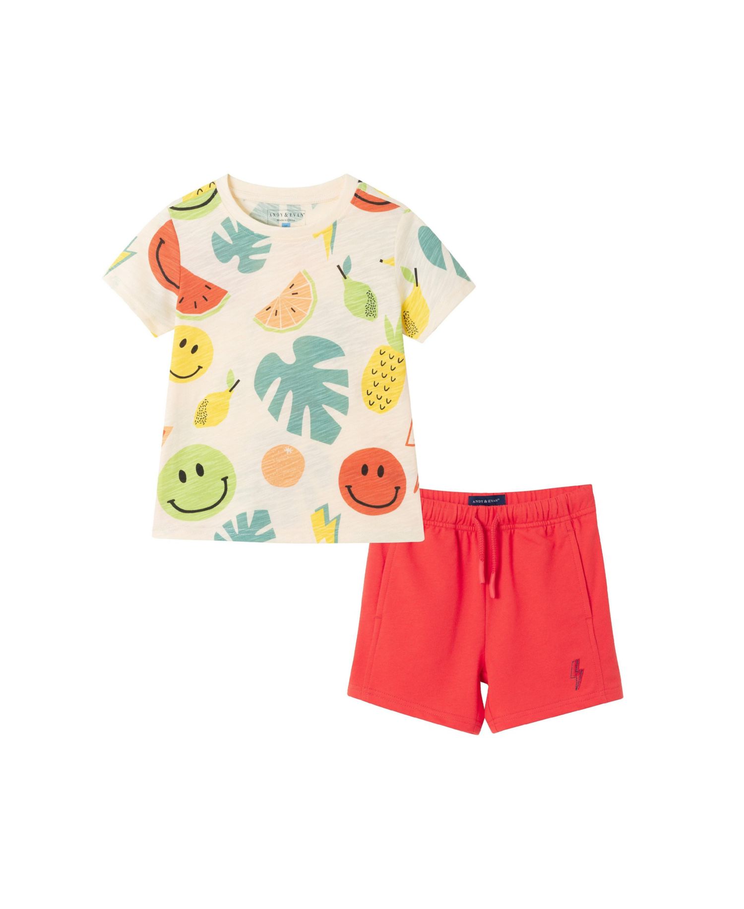 Big Boys Toddler/Child Short Sleeve Tee & French Terry Short Set