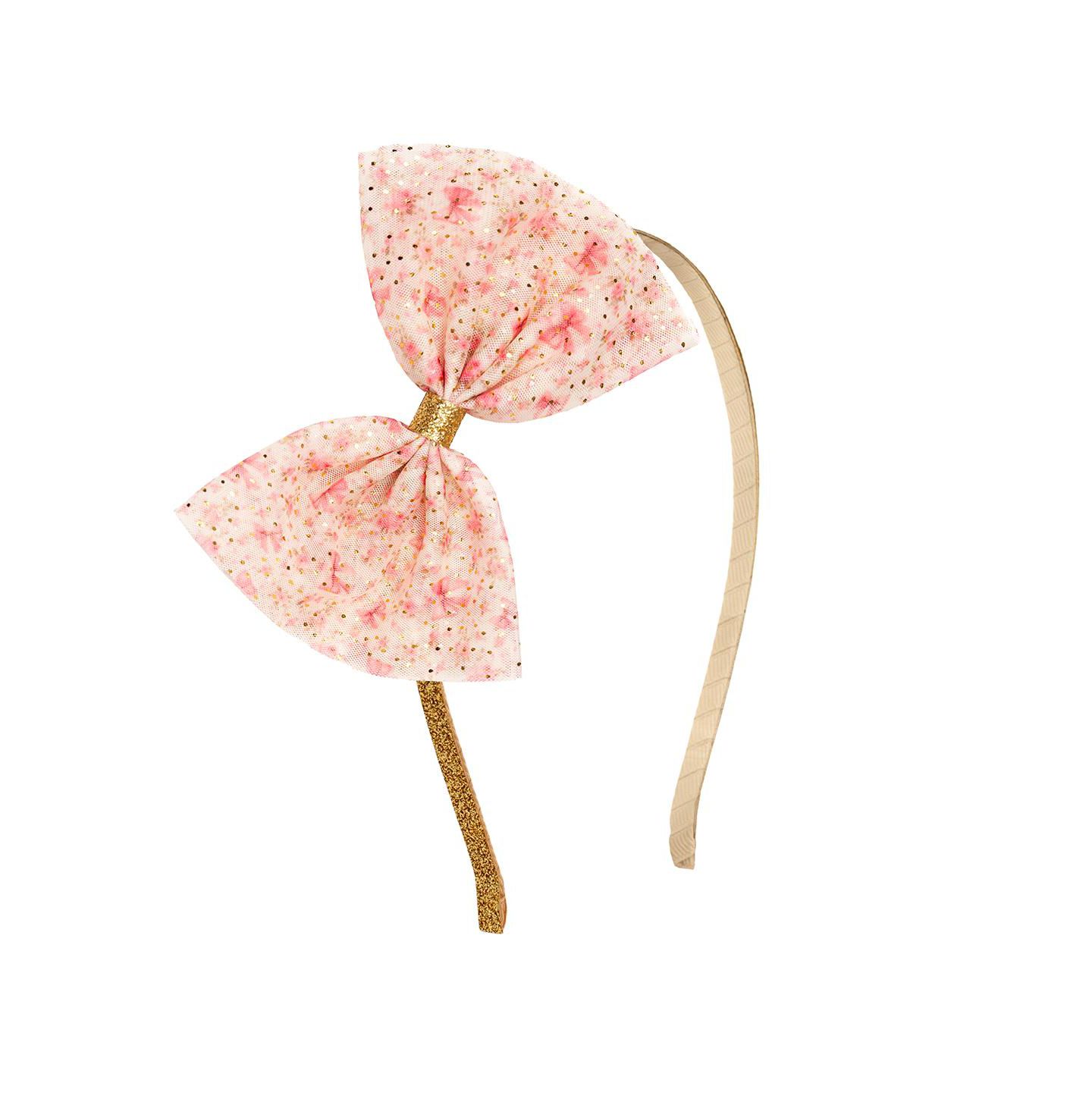 Аксессуары для волос Sweet Wink Ditsy Floral Tulle Bow Headband для девочек, цвет: Разноцветный — фото 1