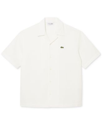 Men's Waffle-Print Logo Shirt