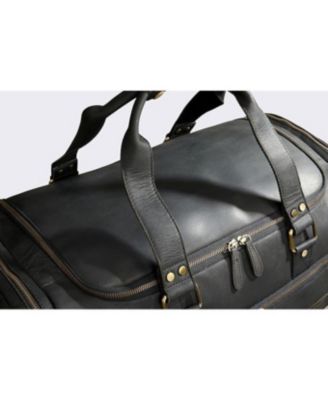 100% Full Grain Leather Duffel Bag - Only Duffel You will Need