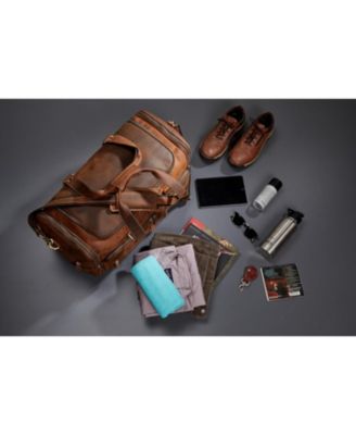 100% Full Grain Leather Duffel Bag - Only Duffel You will Need