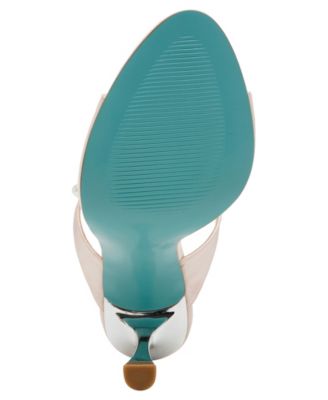 Women's Lacy Embellished Satin Heeled Mules