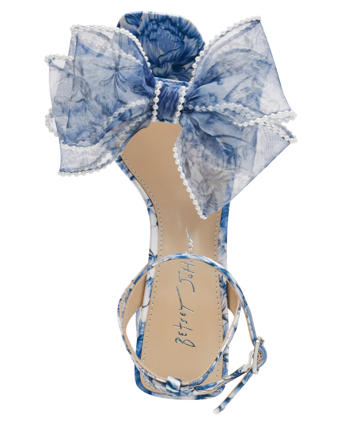 Betsey Johnson Women's Duke Bow Platform Dress Sandals In Blue