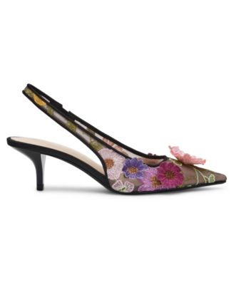 Women's Dian Floral Slingback Pumps
