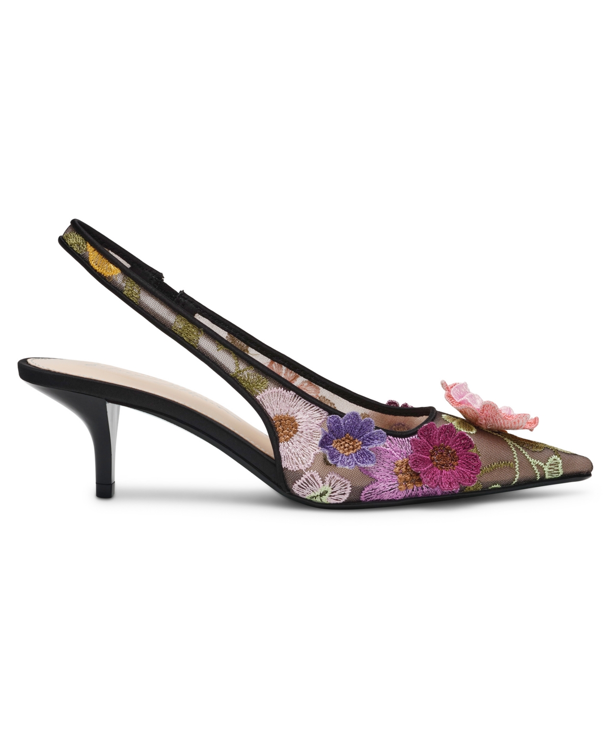 BETSEY JOHNSON WOMEN'S DIAN FLORAL SLINGBACK PUMPS 