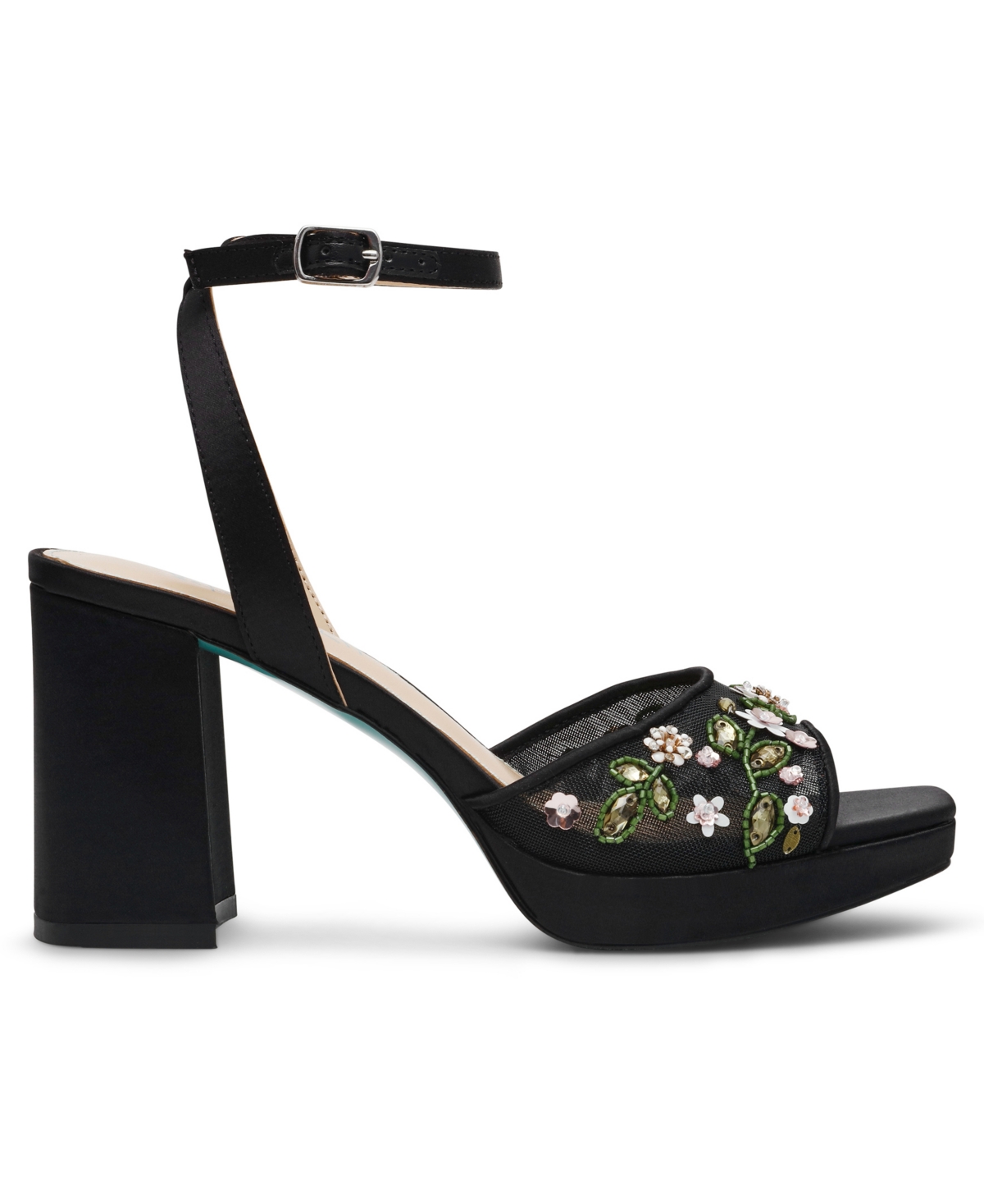 Betsey Johnson Kirra Ankle Strap Sandal In Black