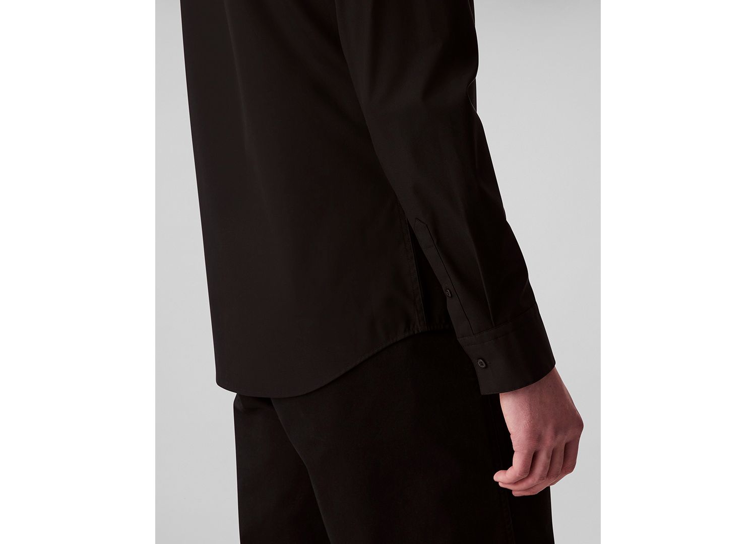 Men's Slim-Fit Supima Stretch Long-Sleeve Button-Front Shirt