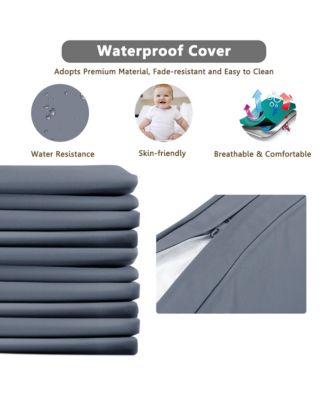 3PCS Patio Wicker Rattan Sofa Set Outdoor Sectional Conversation Set