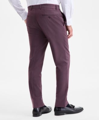Men's Slim-Fit Solid Wool-Blend Suit Separate Pants, Exclusively at Macy's
