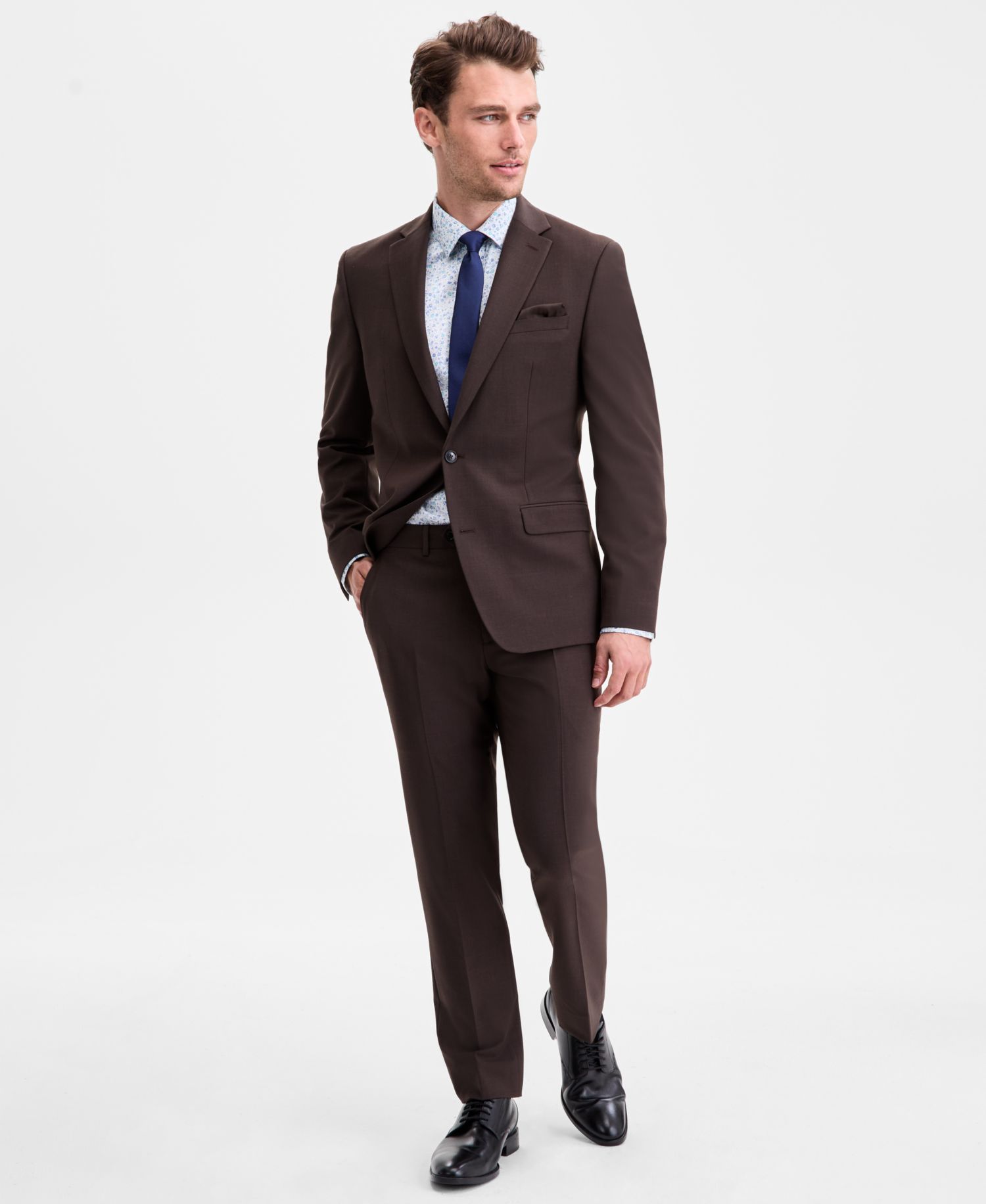 Men's Slim-Fit Wool-Blend Suit Separates