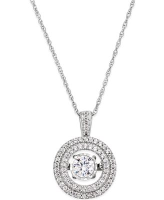 twinkling diamond pendant