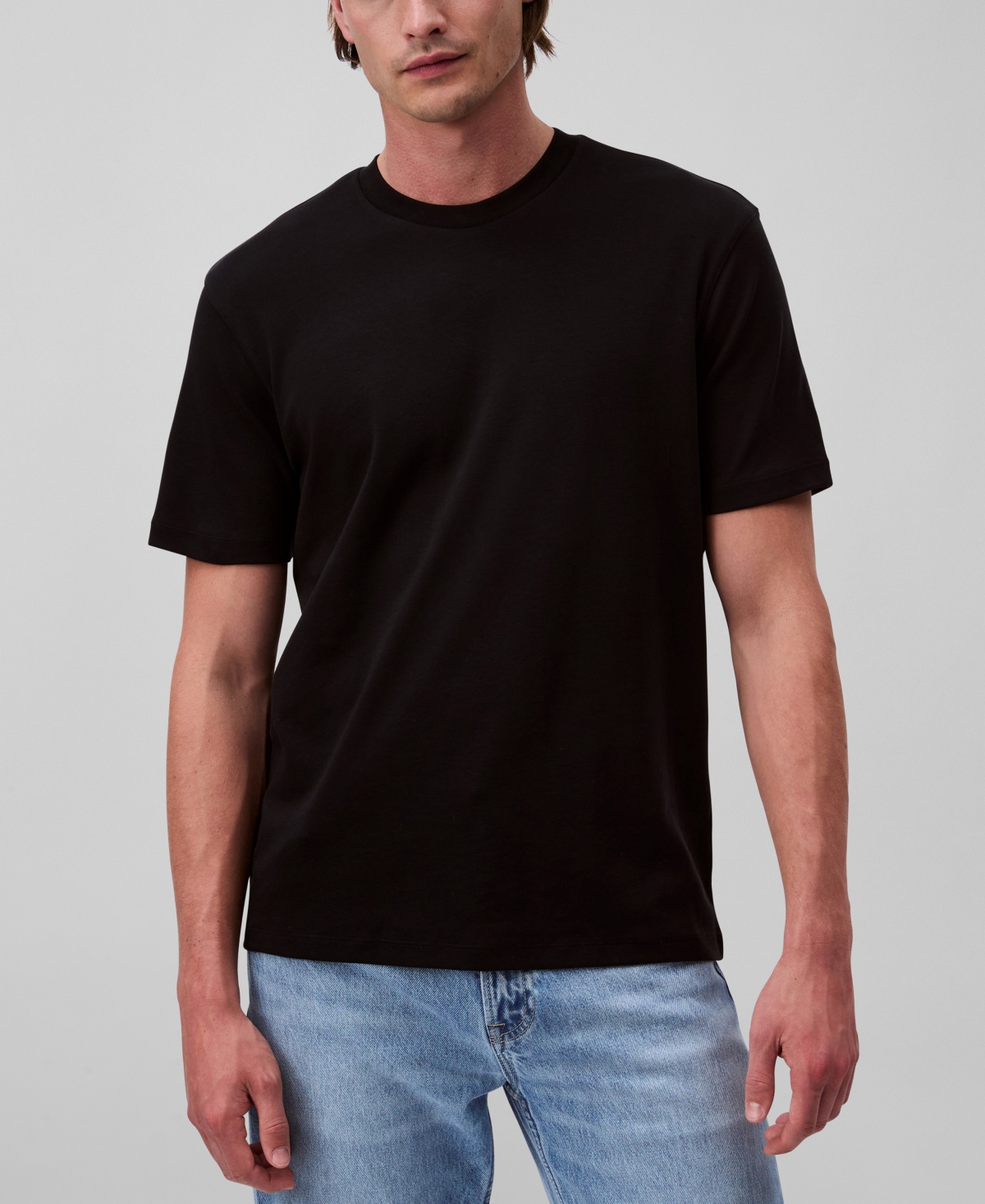 Calvin Klein Men's Short Sleeve Supima Cotton Interlock T-Shirt - Black