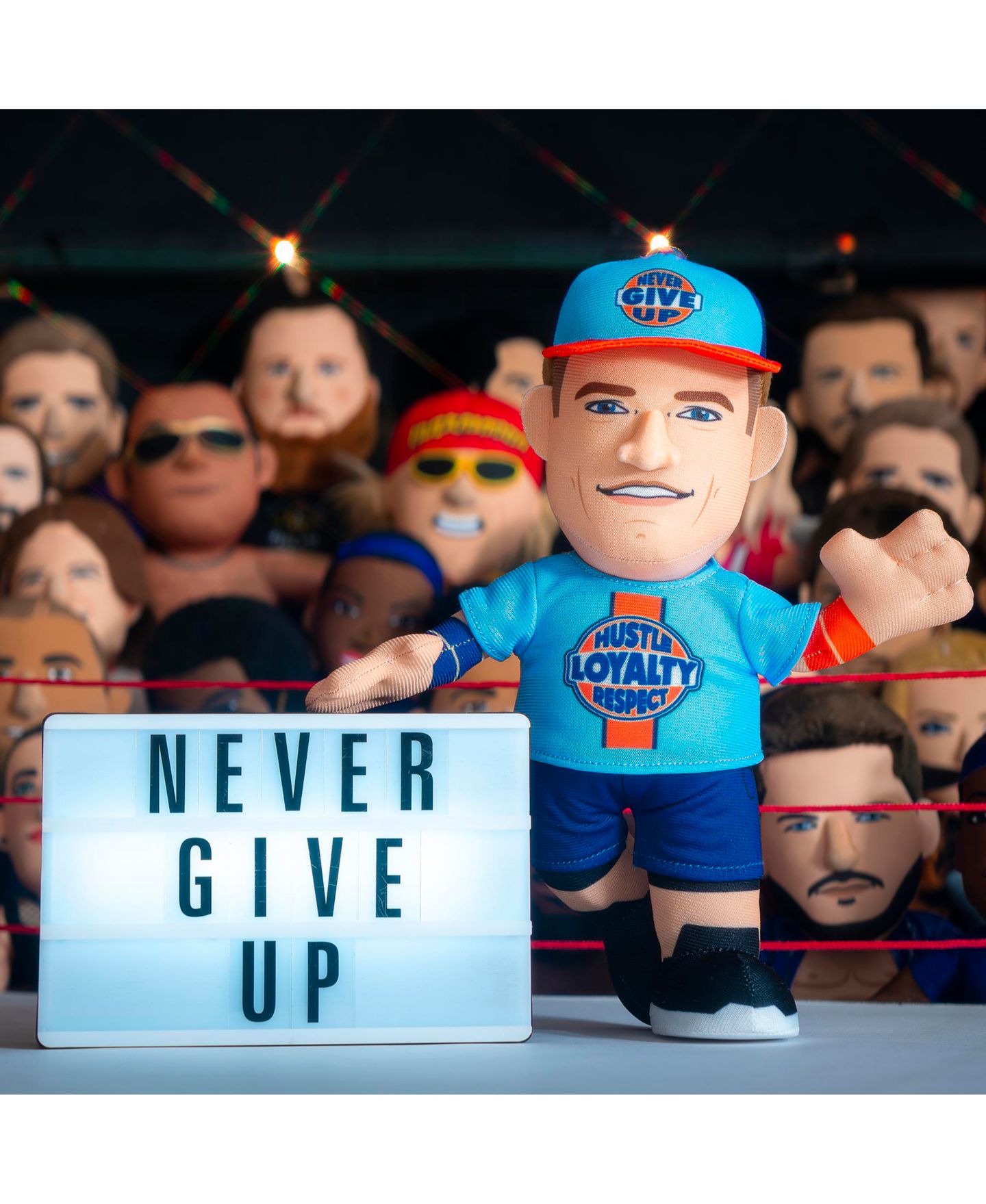 Детская мягкая игрушка Bleacher Creatures WWE John Cena (Hustle Loyalty Respect) 10" Plush Figure - A Wrestling Legend for Play or Display — фото 5