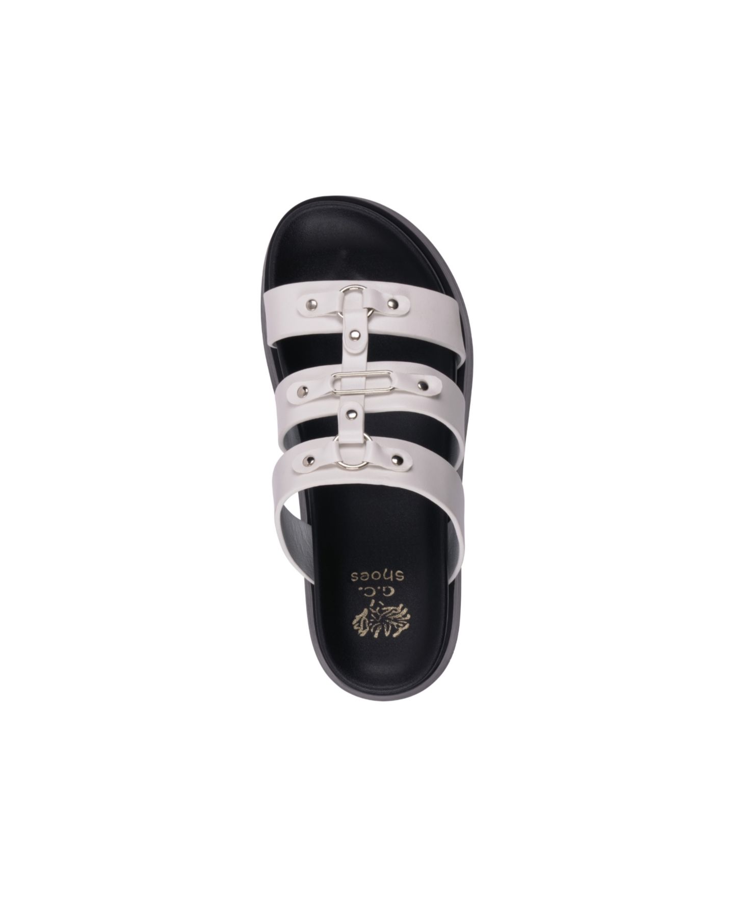 Женские сандалии GC Shoes Stevie Strappy Platform Wedge, цвет: Белый — фото 4