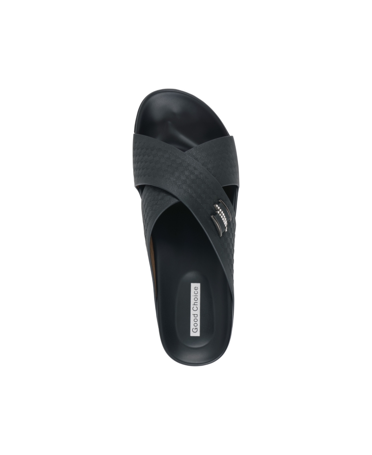 Gc Shoes Women's Carter Slip-on Wedge Sandals In Black
