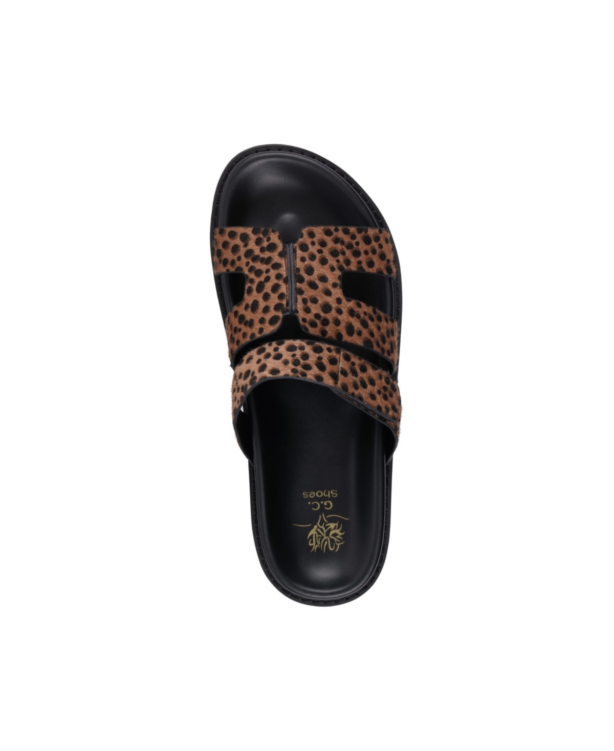 Gc Shoes Women's Emery Slip On Footbed Sandals In Leopard