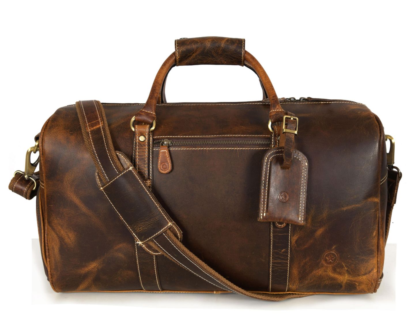 Сумка Aaron Leather Goods 20 Inch Heritage Voyager Duffel, цвет: Oxford — фото 3