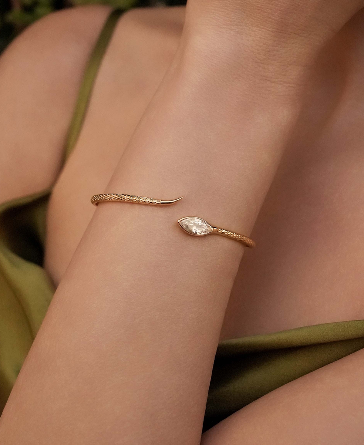 Ettika Marquise Crystal Cuff Bracelet