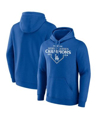 Fanatics - Men's Royal Los Angeles Dodgers 2024 World Series Champions Logo Pullover Hoodie