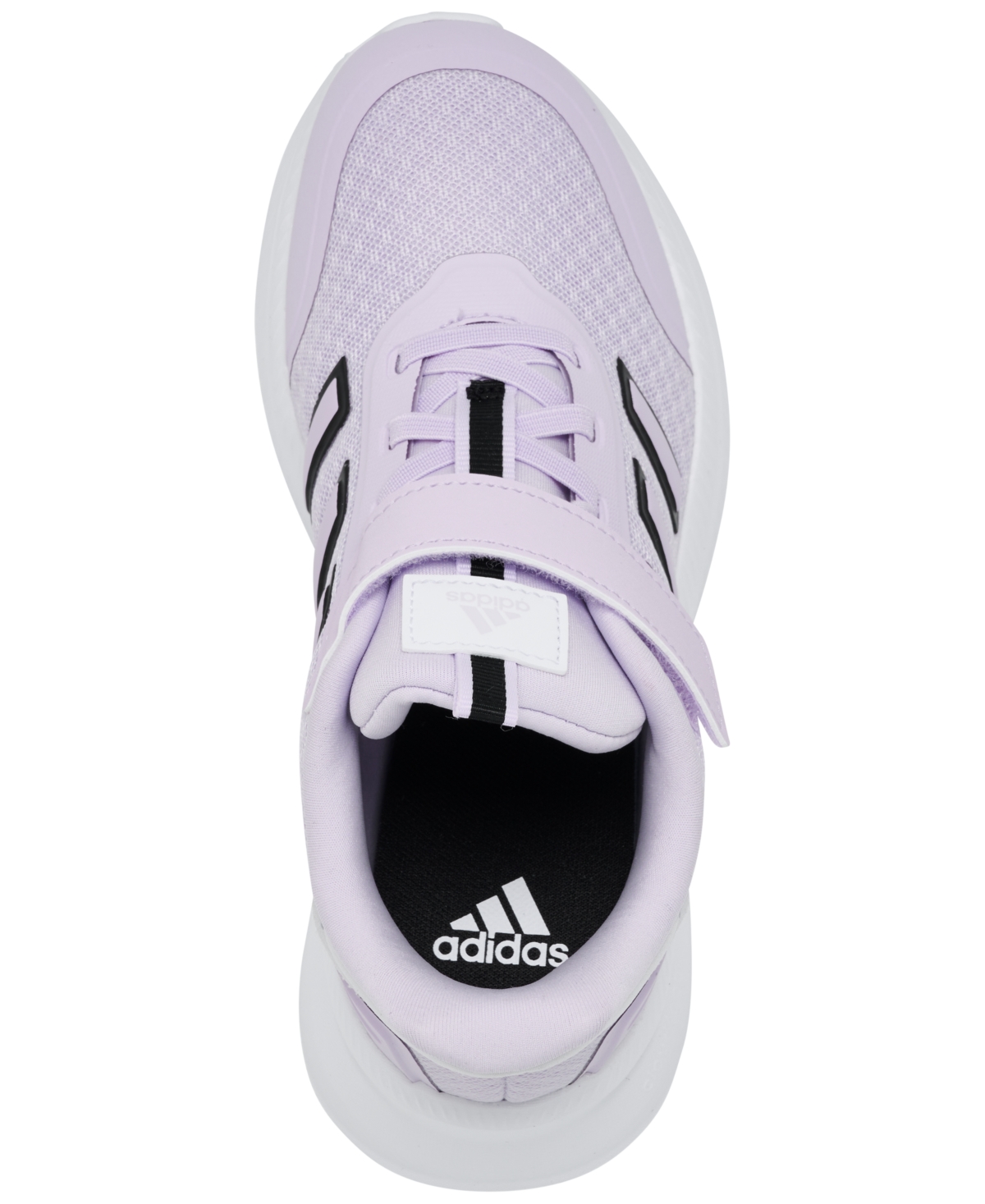 Adidas Originals X Plrpath Little Girls Stretch Lace Stay-put Closure Casual Sneakers From Finish Line In Ice Lavender,black