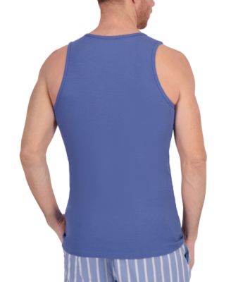 Platinum Men's Tank Tee & Stretch Woven Pant Sleep Set