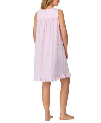 Women's Cotton Sleeveless Floral Nightgown