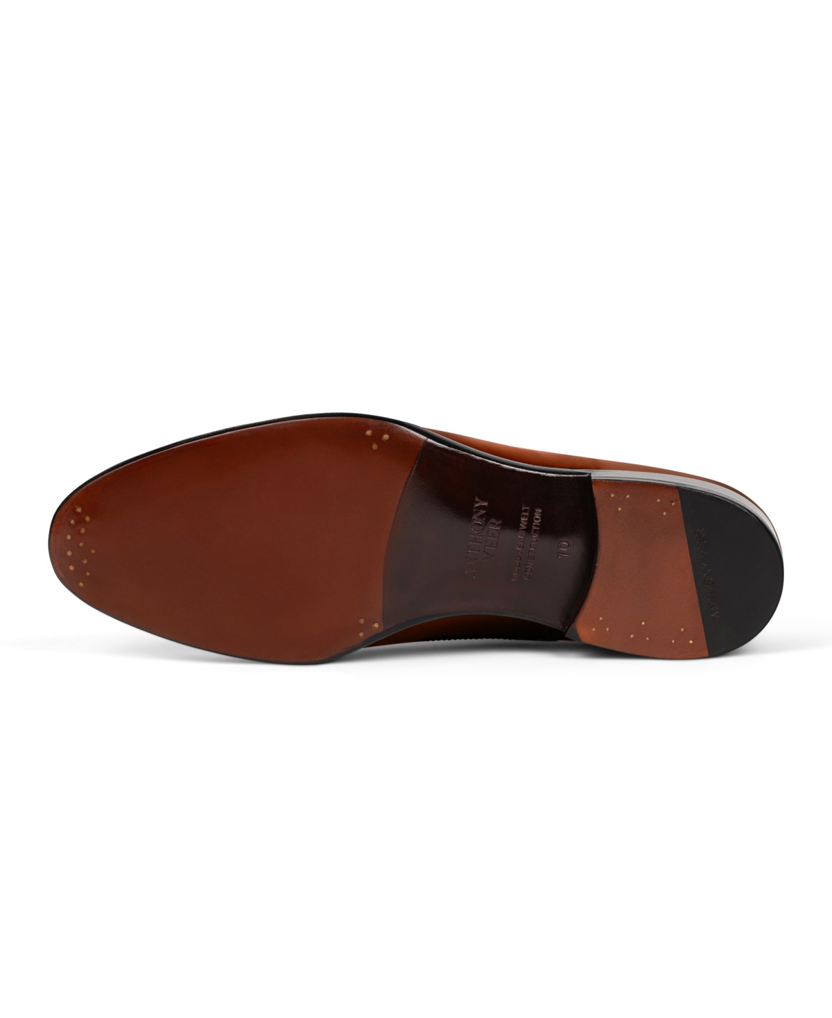 Anthony Veer Regent Cap-toe Oxford In Vintage Amber Tan