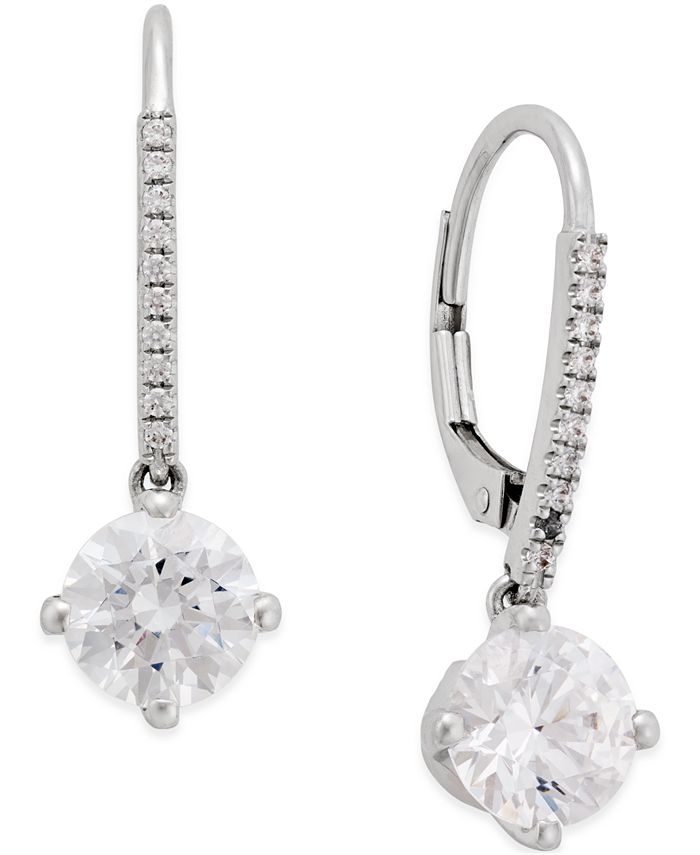 Arabella Cubic Zirconia Earrings in 14k White Gold Macy s