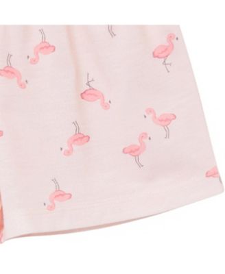 Toddler Girls 2-Piece Button Up Pajama Shorts Set