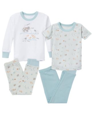 Toddler Boys Pajamas Set, 4 Piece, Safari
