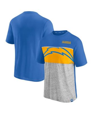 Fanatics - Men's Powder Blue Los Angeles Chargers Colorblock T-Shirt