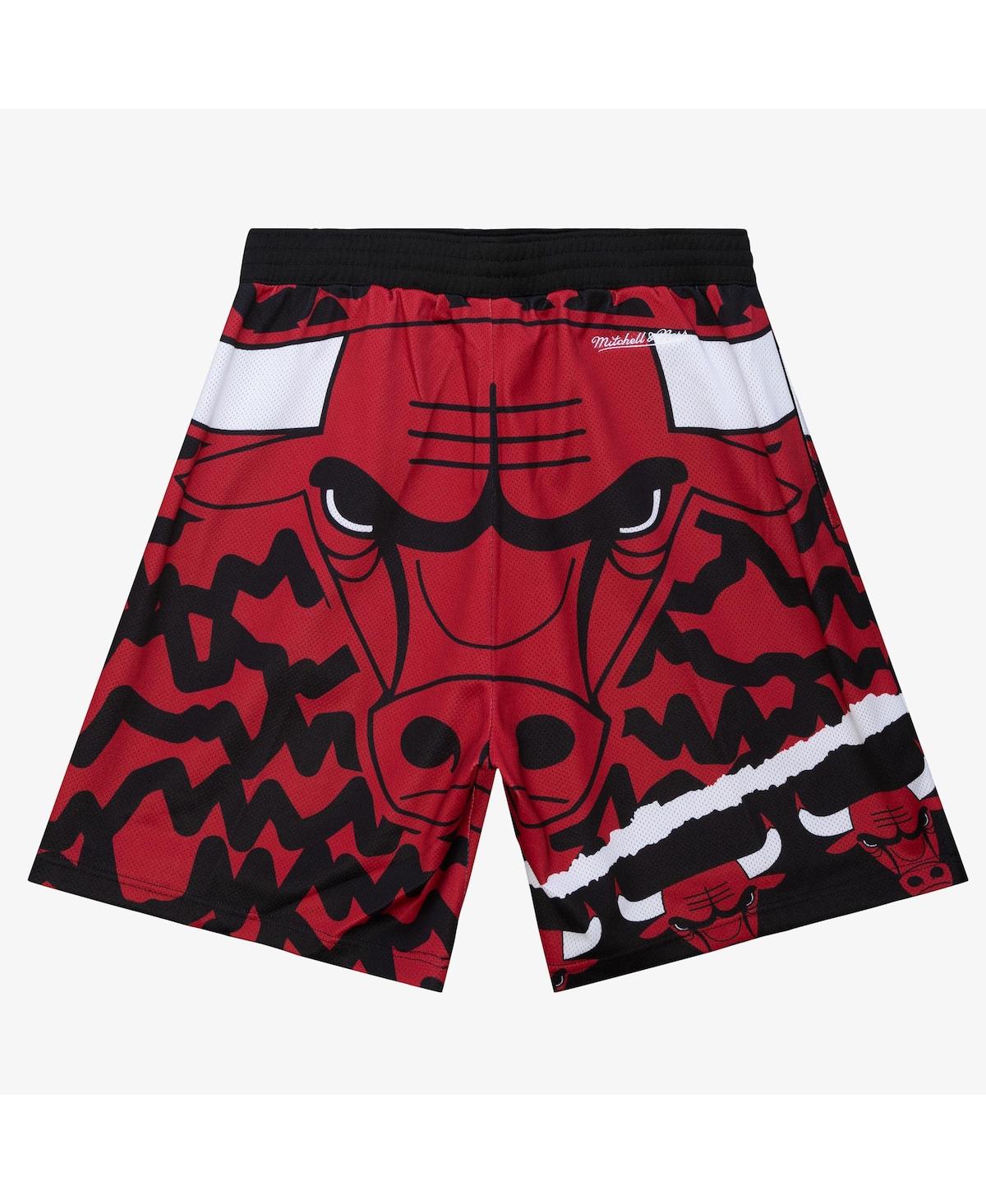 Mitchell & Ness Men's Black Chicago Bulls Jumbotron 2.0 Sublimated Shorts In Black