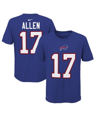Nike - Big Boys and Girls Josh Allen Royal Buffalo Bills Player Pride Name Number T-Shirt