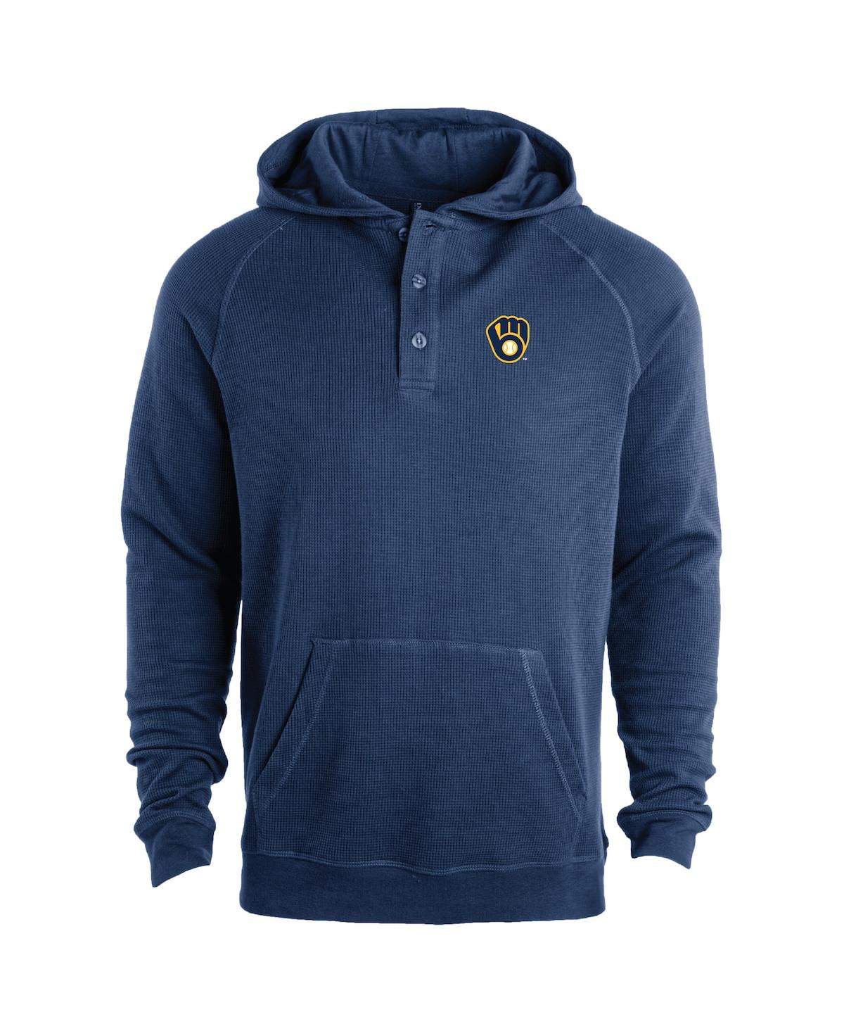 Dunbrooke Men's Navy Milwaukee Brewers Montana Lightweight Raglan Pullover Hoodie