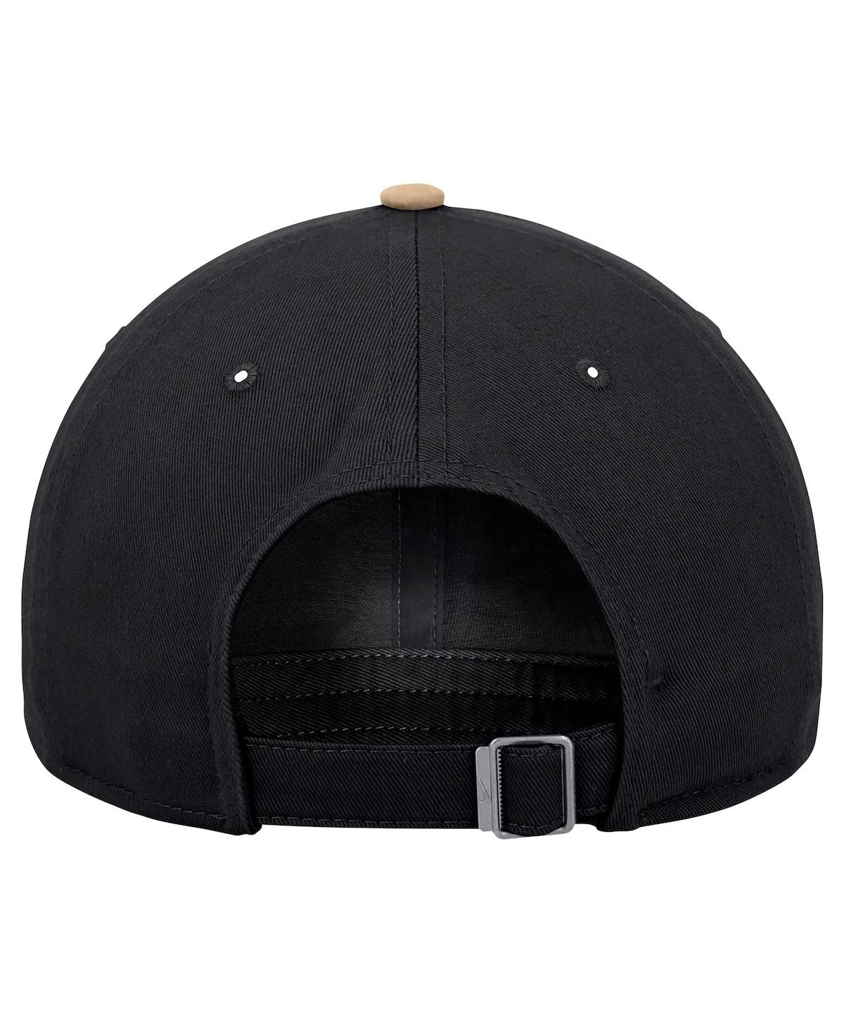 Nike Black Wake Forest Demon Deacons Colorblock Club Adjustable Hat In Black