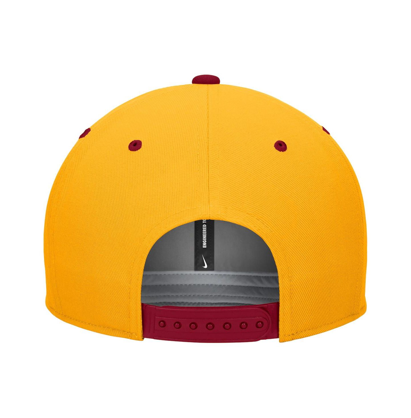 Мужская кепка Nike White/Gold Iowa State Cyclones Pro Performance Snapback Hat — фото 3