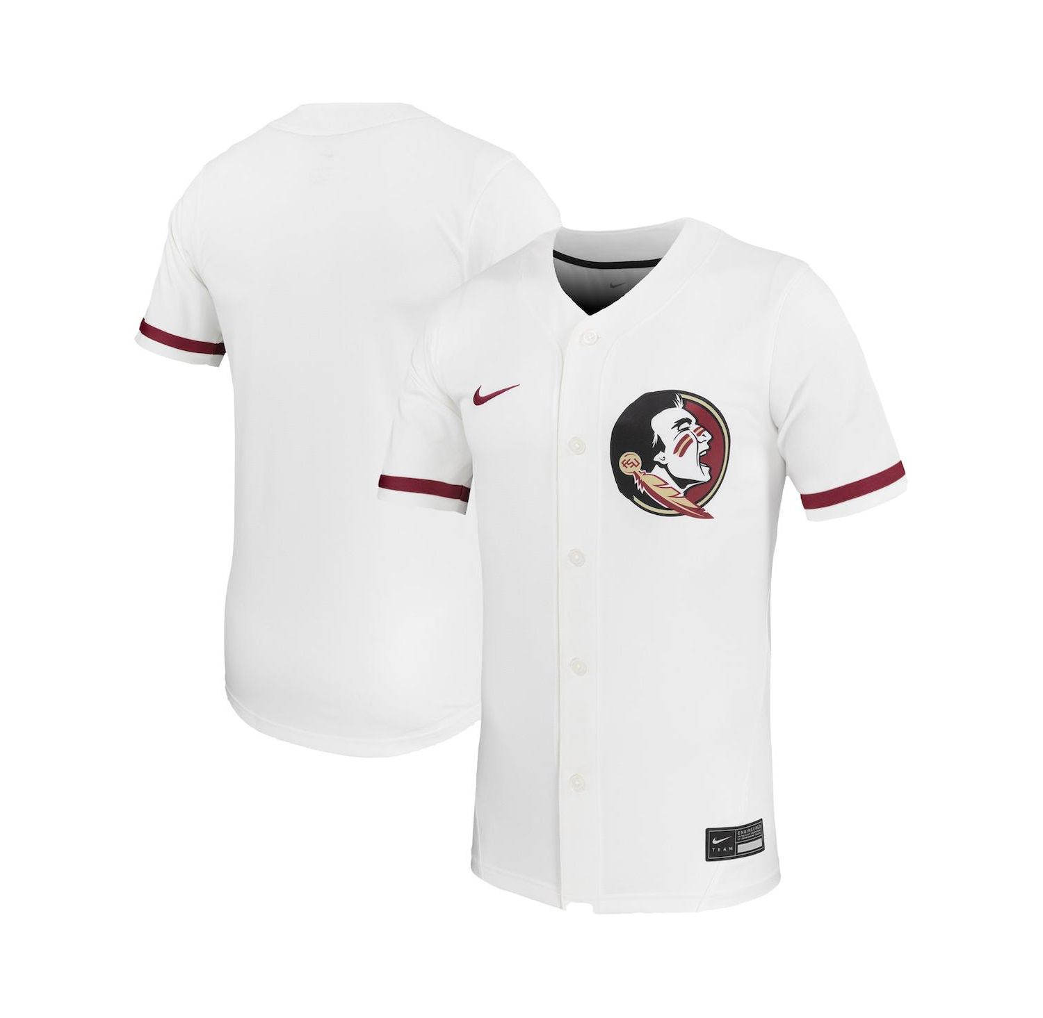 Men's and Women's White Florida State Seminoles Replica Softball Jersey