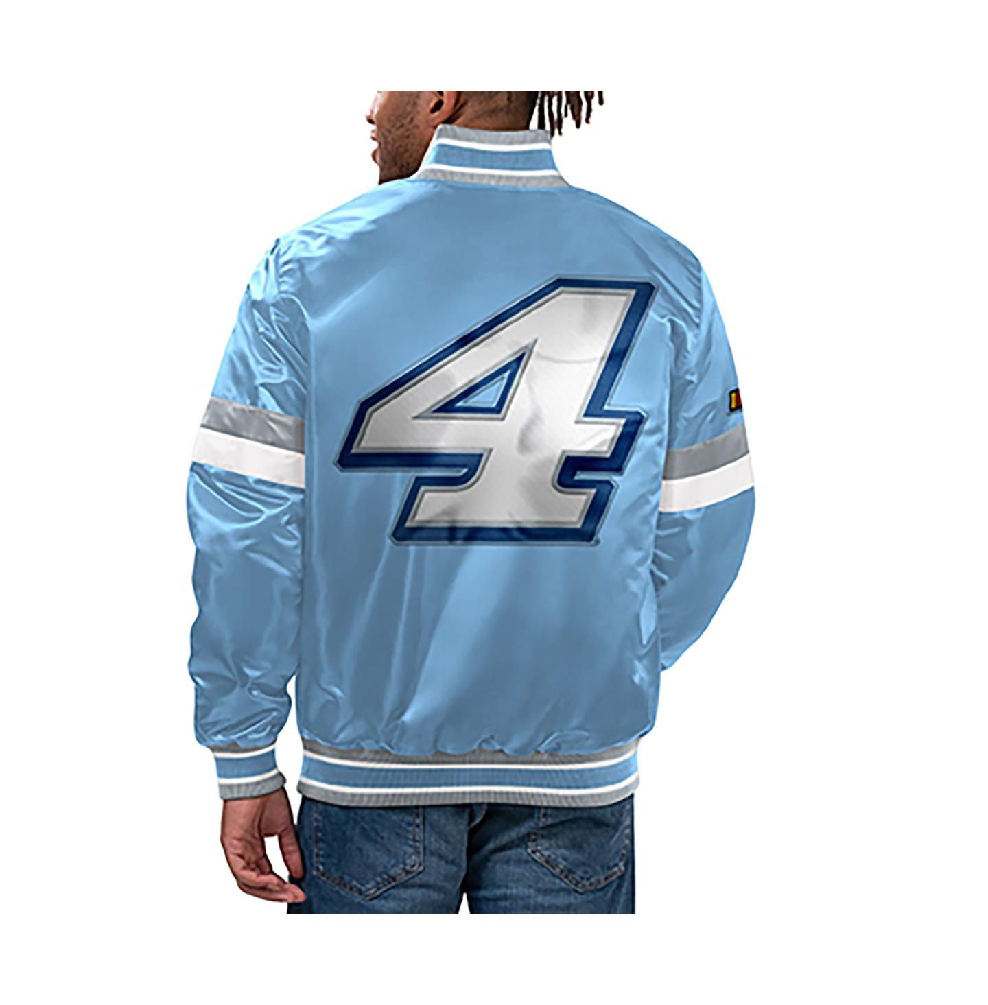 Мужская куртка Starter Light Blue Kevin Harvick Home Game Full-Snap Varsity — фото 2
