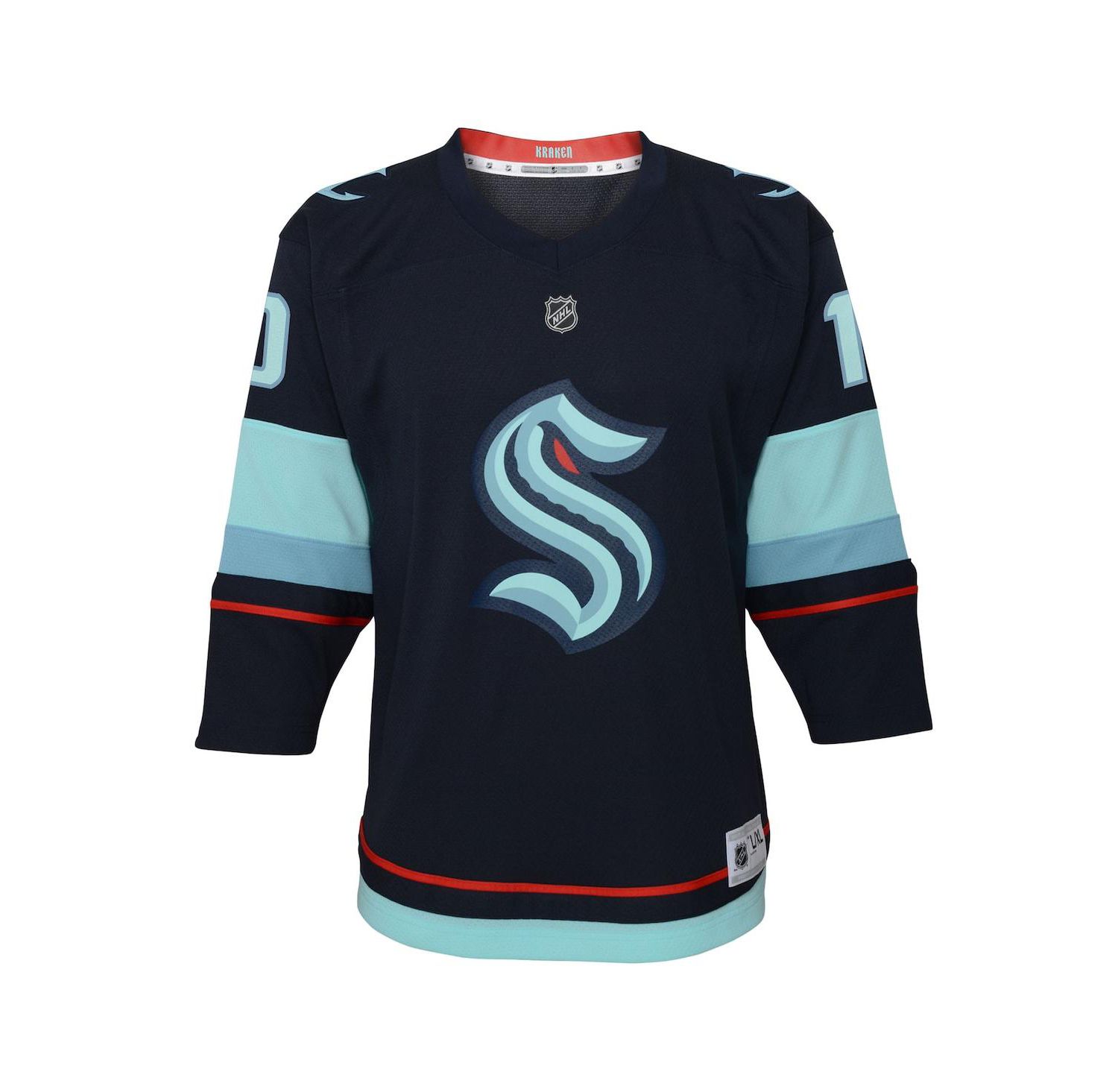 Big Boys and Girls Matty Beniers Navy Seattle Kraken Alternate Replica Player Jersey