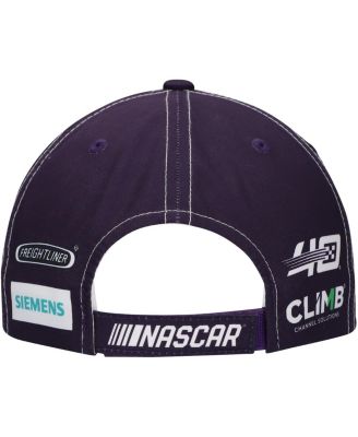 Men's White/Purple Alex Bowman Ally Uniform Adjustable Hat