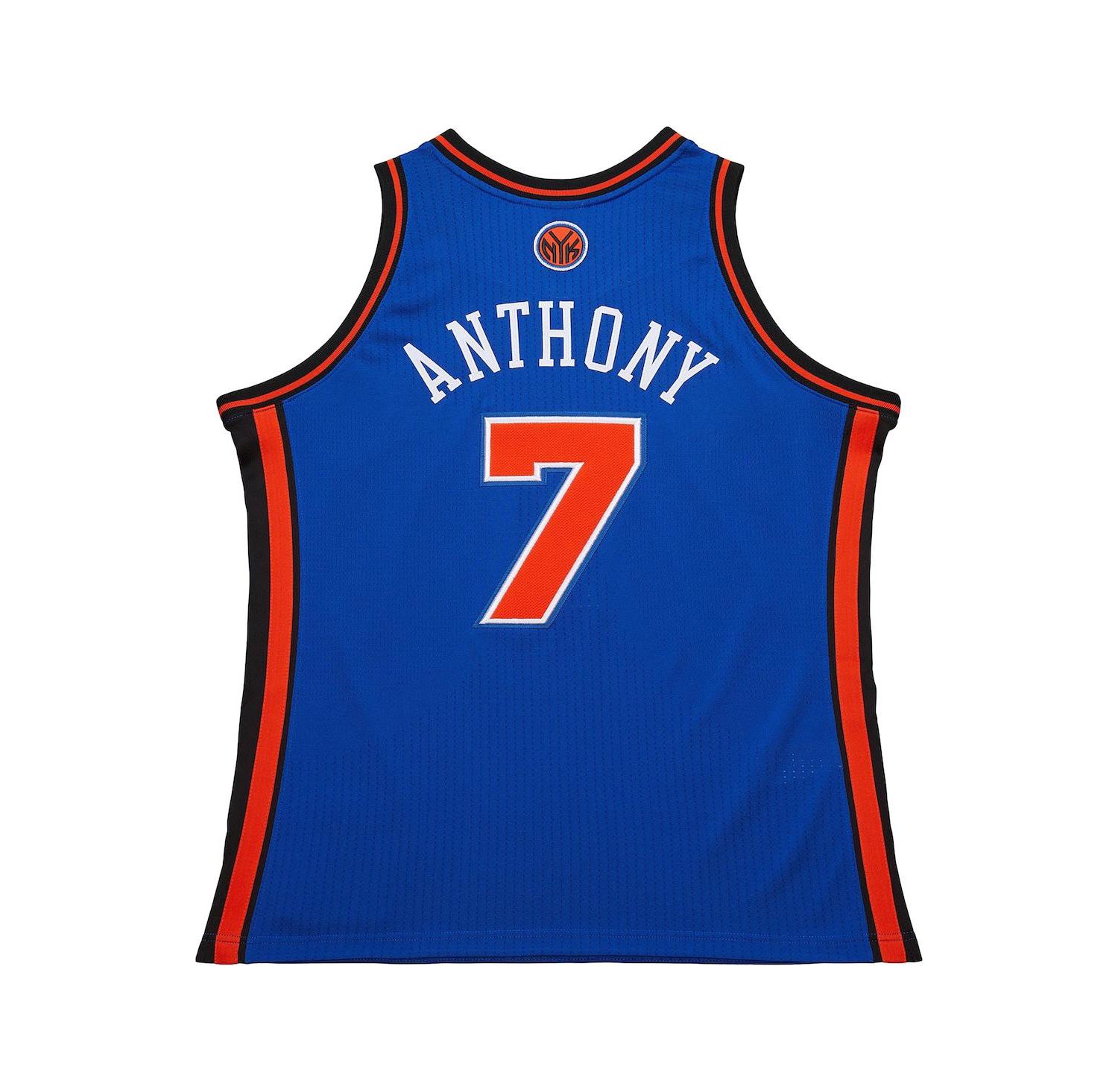 Men's Carmelo Anthony Royal New York Knicks 2010/11 Hardwood Classics Authentic Jersey